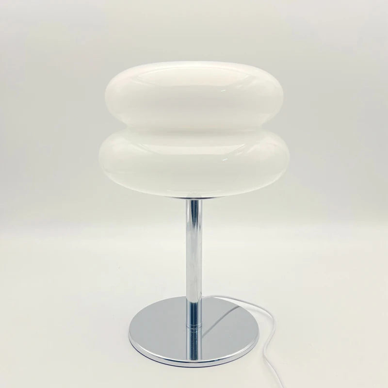 Italian Egg Tart Designer Glass Table Lamp