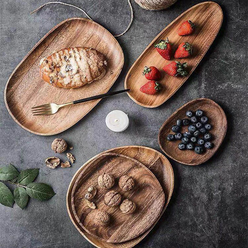 Whole Wood Irregular Tableware Set