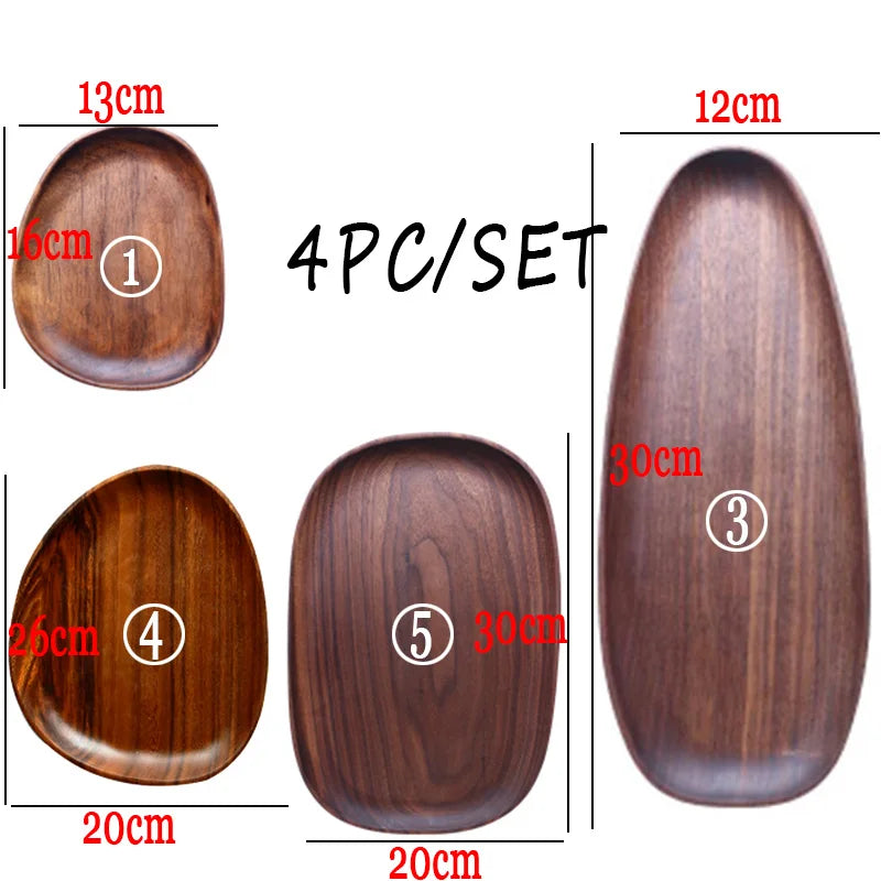 Whole Wood Irregular Tableware Set