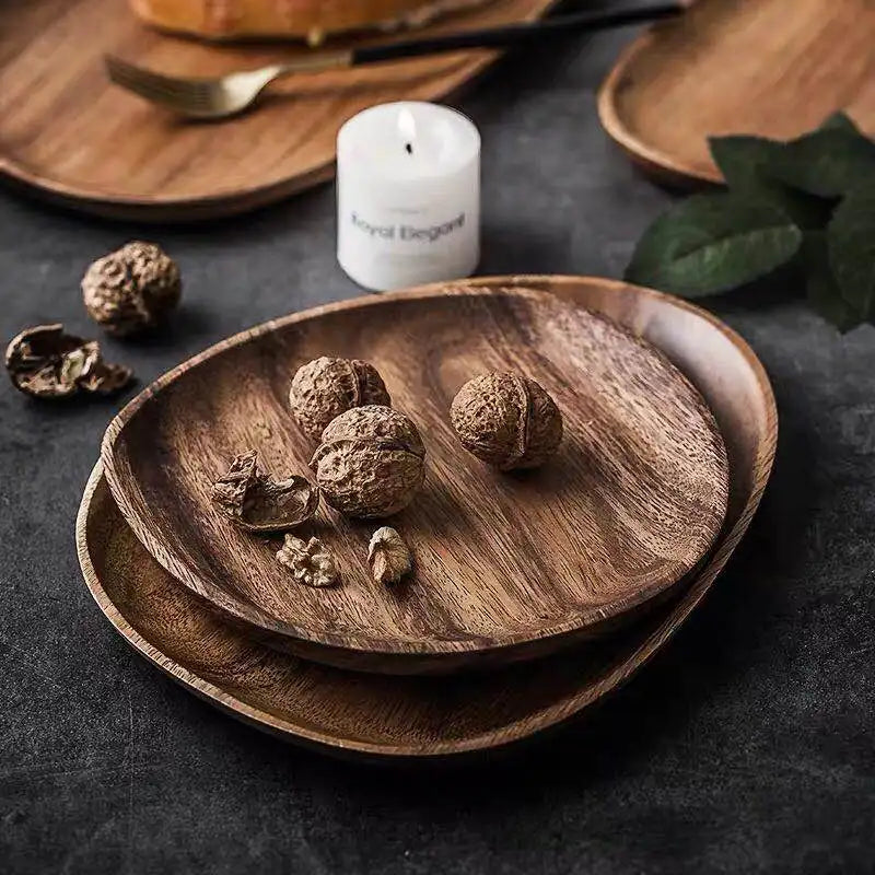 Whole Wood Irregular Tableware Set