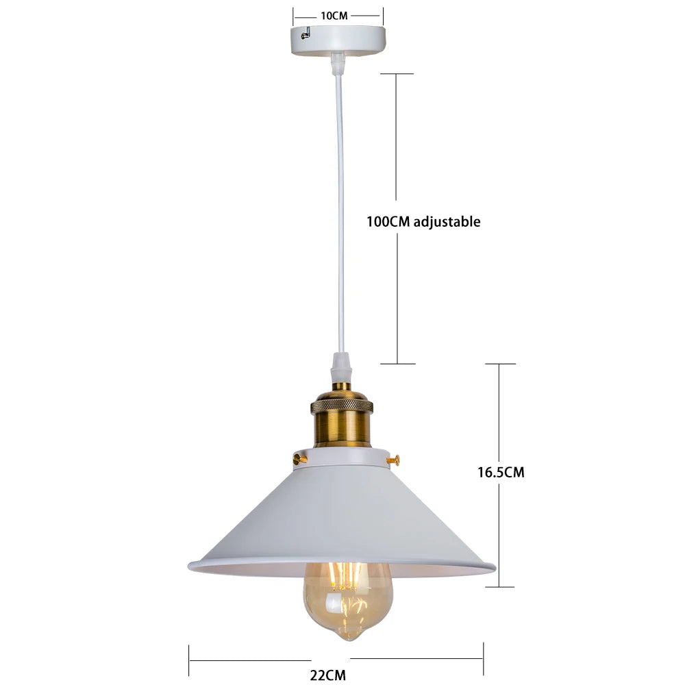 Black Vintage Industrial Pendant Light