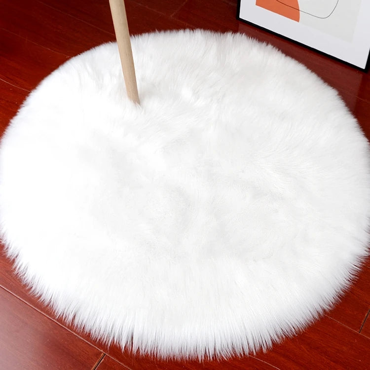 Plush Round Carpet