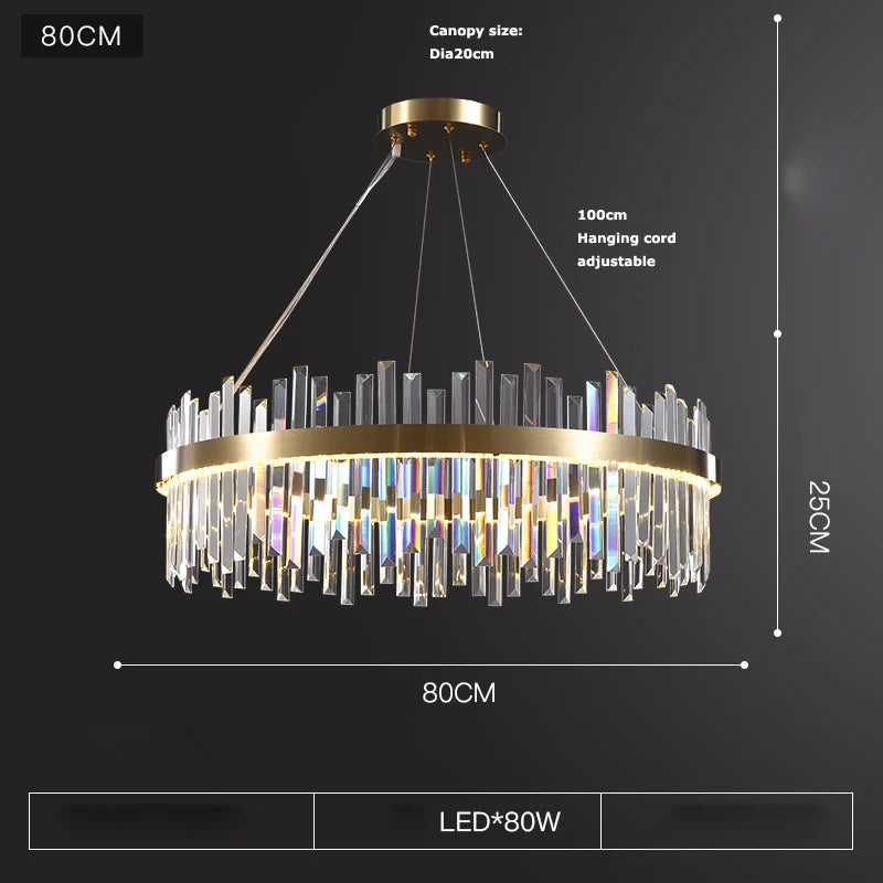 Crystal LED Dimmable Chandelier