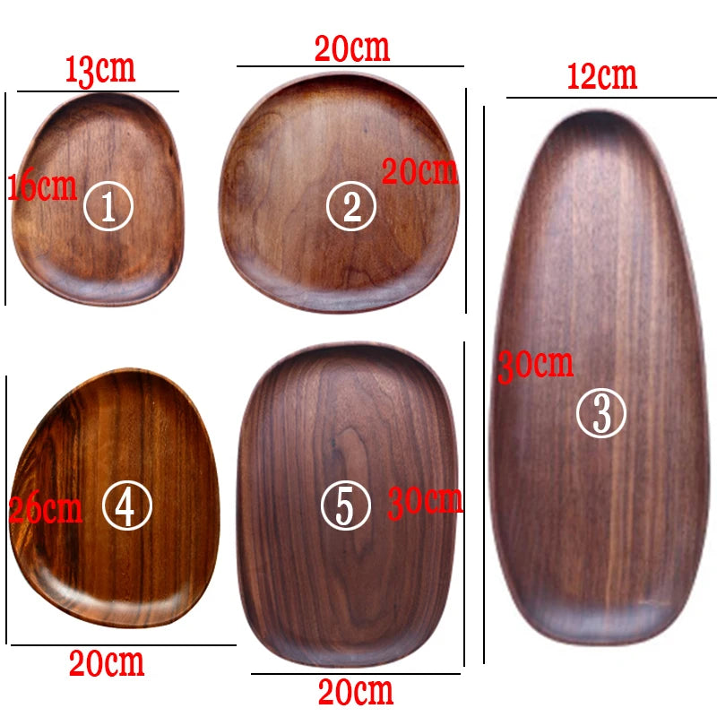 Whole Wood Irregular Tableware Set