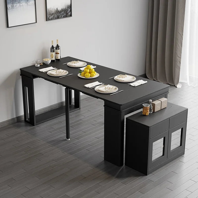 Modern Extendable Dining Table with Storage