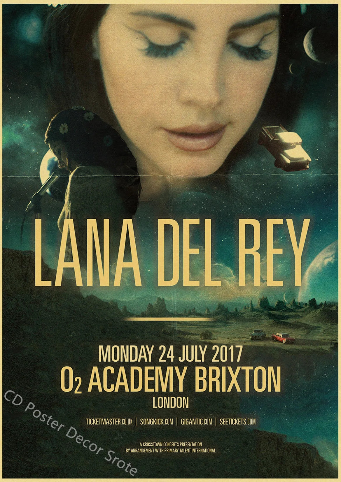 Singer Lana Del Rey Poster