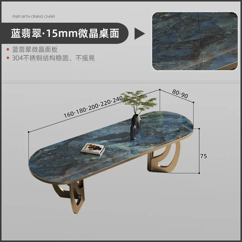 Luxury Marble Dining Table Set