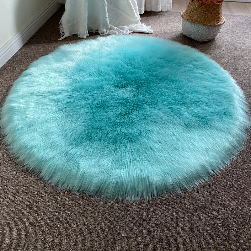 Plush Round Carpet