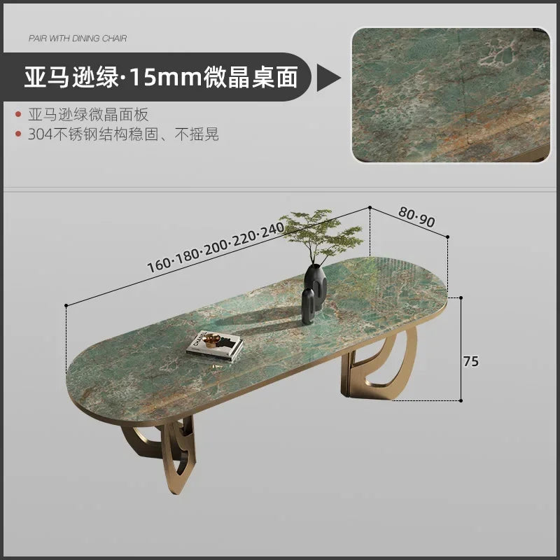 Luxury Marble Dining Table Set