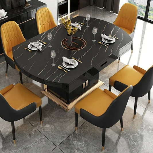 Stylish Black & White Dining Set for Lofts