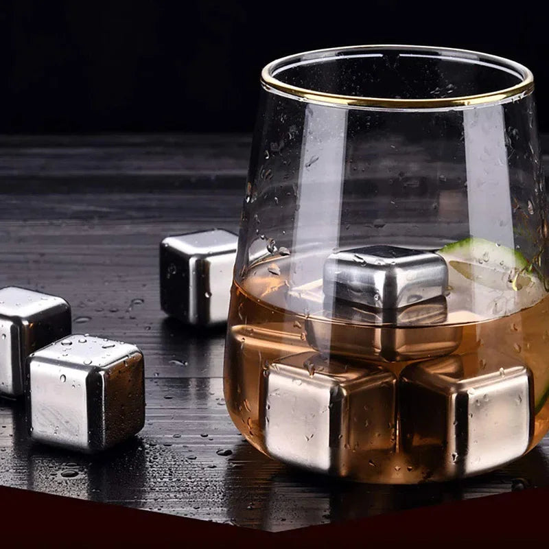 Stainless Steel Whisky Ice Cubes Stone