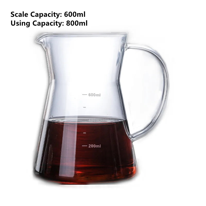 Heat-Resistant Clear Glass Tea Pitcher