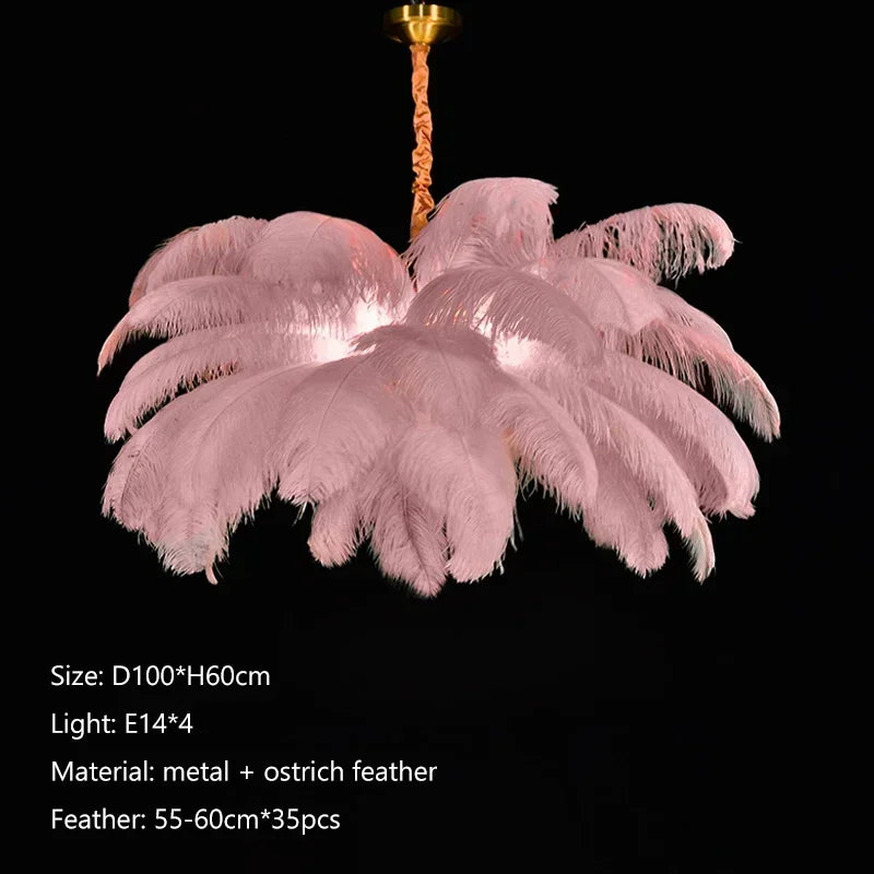 Feather Chandelier