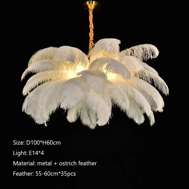 Feather Chandelier