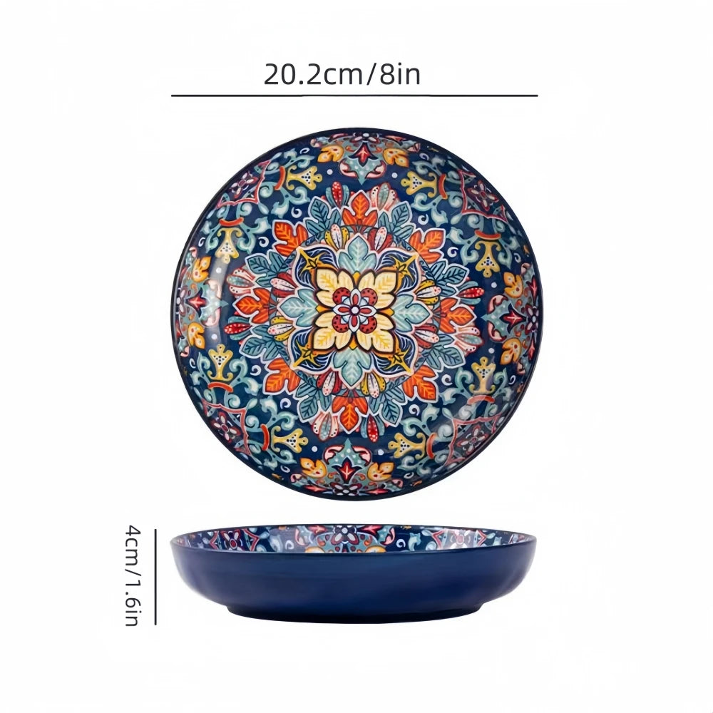 Western Style Ceramic Dish Round Plate
