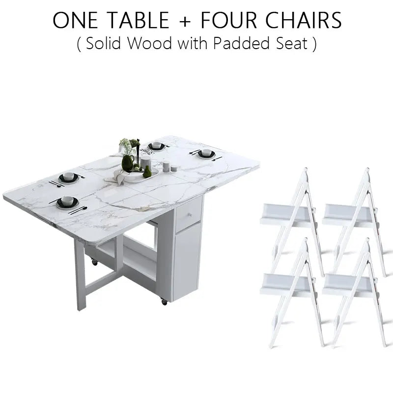 Folding Dining Table Set