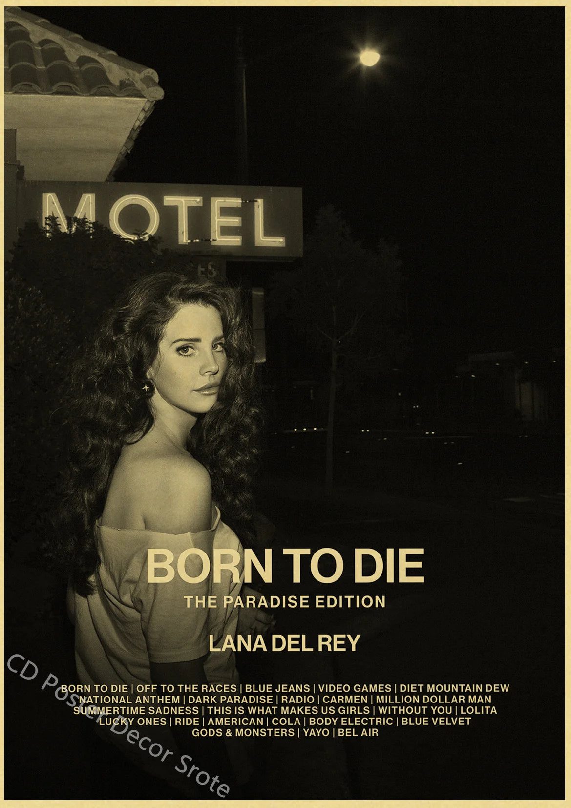 Singer Lana Del Rey Poster