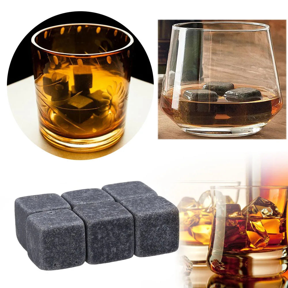 6pcs/lot Whiskey Stone Cooler