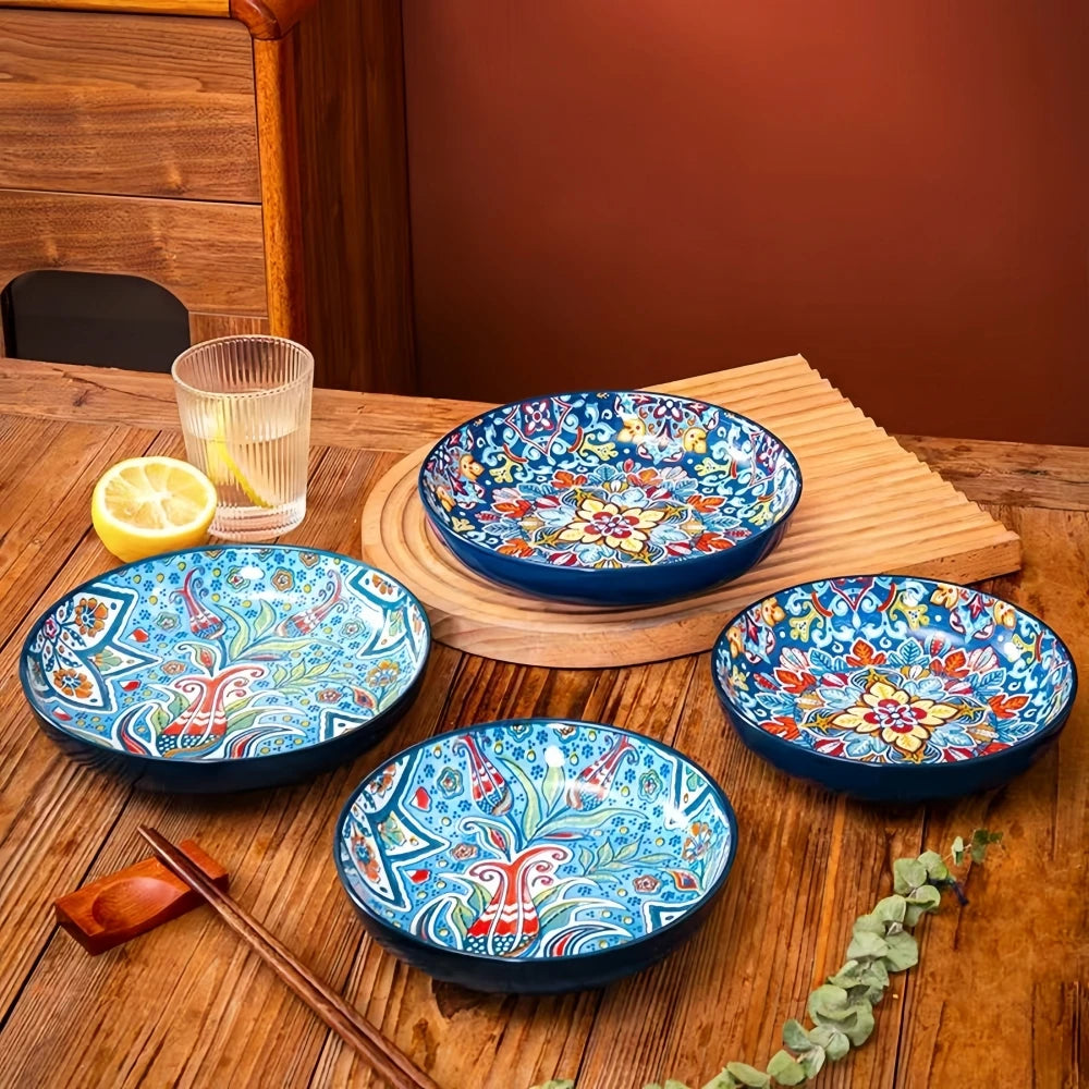 Western Style Ceramic Dish Round Plate