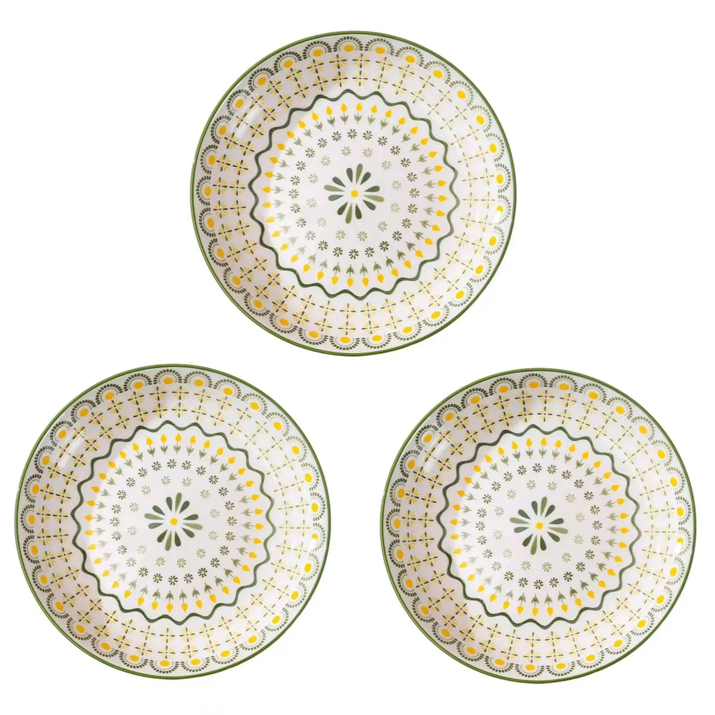 Western Style Ceramic Dish Round Plate