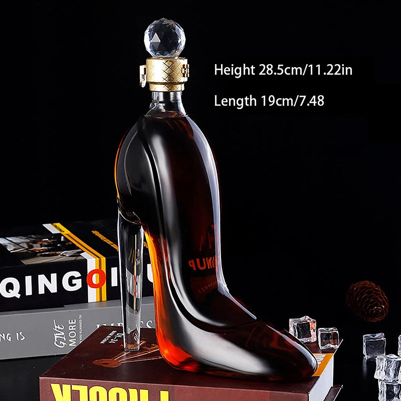 Luxurious Crystal 375/700ML High Heels Shape Decanter