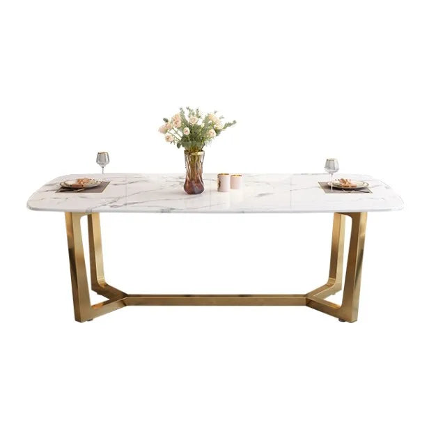 Italian Luxury Modern Marble Dining Table Set