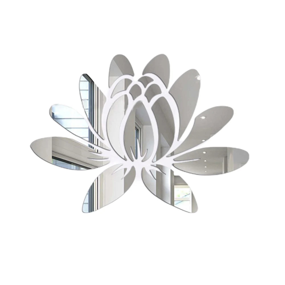 Mirrors Lotus Aesthetic DIY Wall Stickers