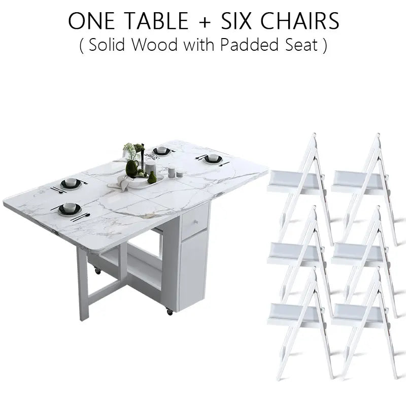 Folding Dining Table Set