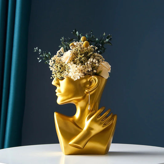 Modern Nordic Style Creative Portrait Vase