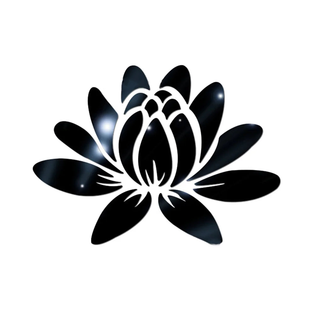 Mirrors Lotus Aesthetic DIY Wall Stickers