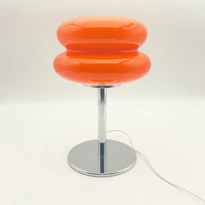 Italian Egg Tart Designer Glass Table Lamp
