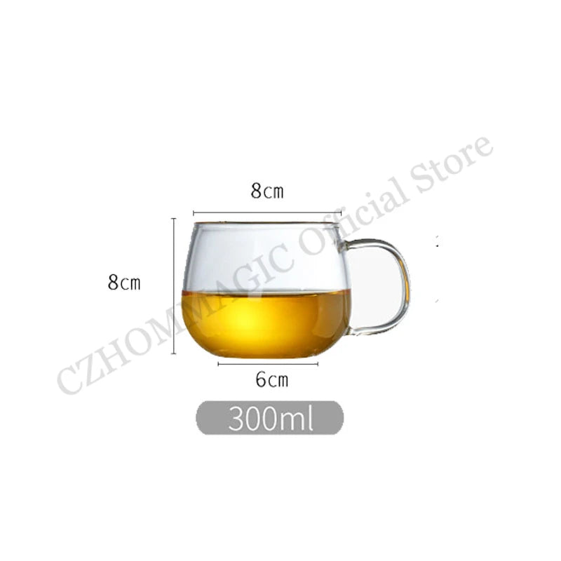 Transparent Borosilicate Glass Pitcher