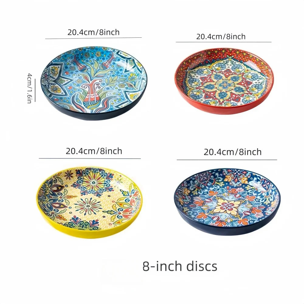 Western Style Ceramic Dish Round Plate