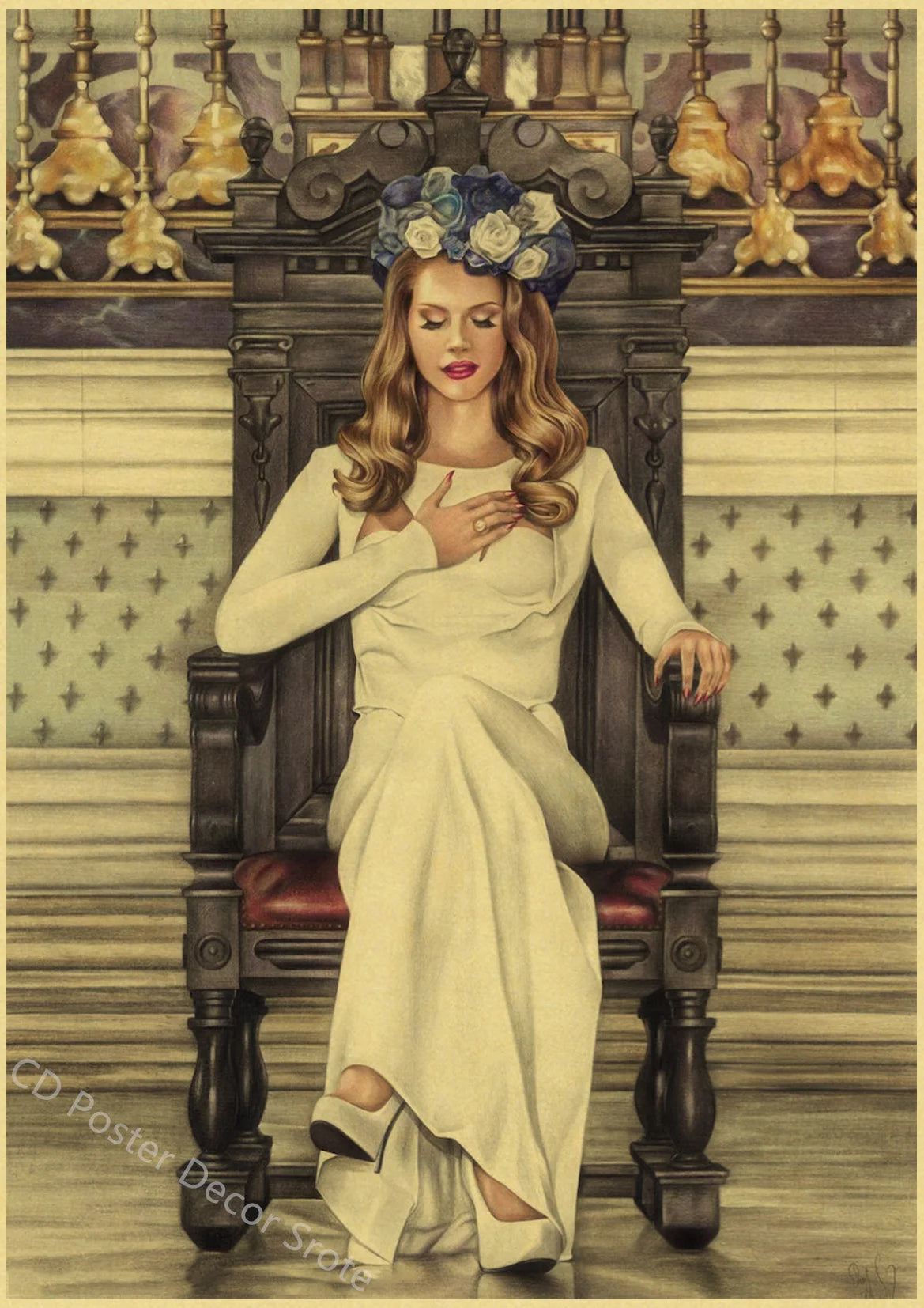 Singer Lana Del Rey Poster