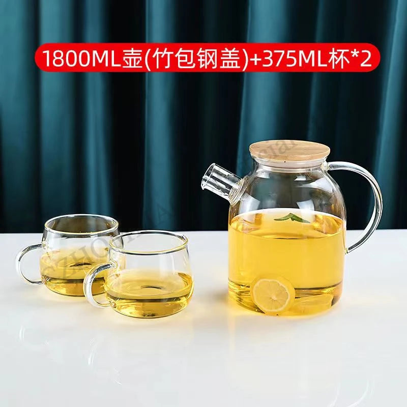 Transparent Borosilicate Glass Pitcher