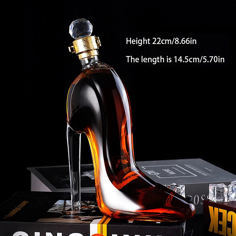 Luxurious Crystal 375/700ML High Heels Shape Decanter