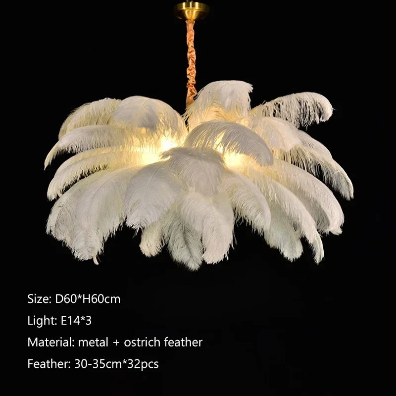 Feather Chandelier