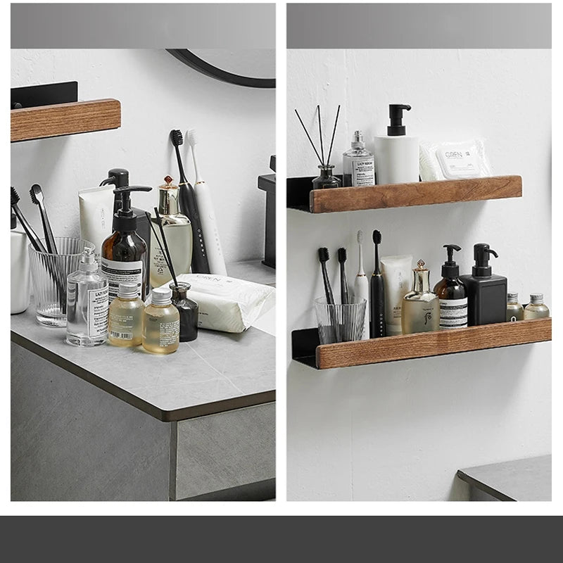 Nordic Style Wooden Wall Shelf