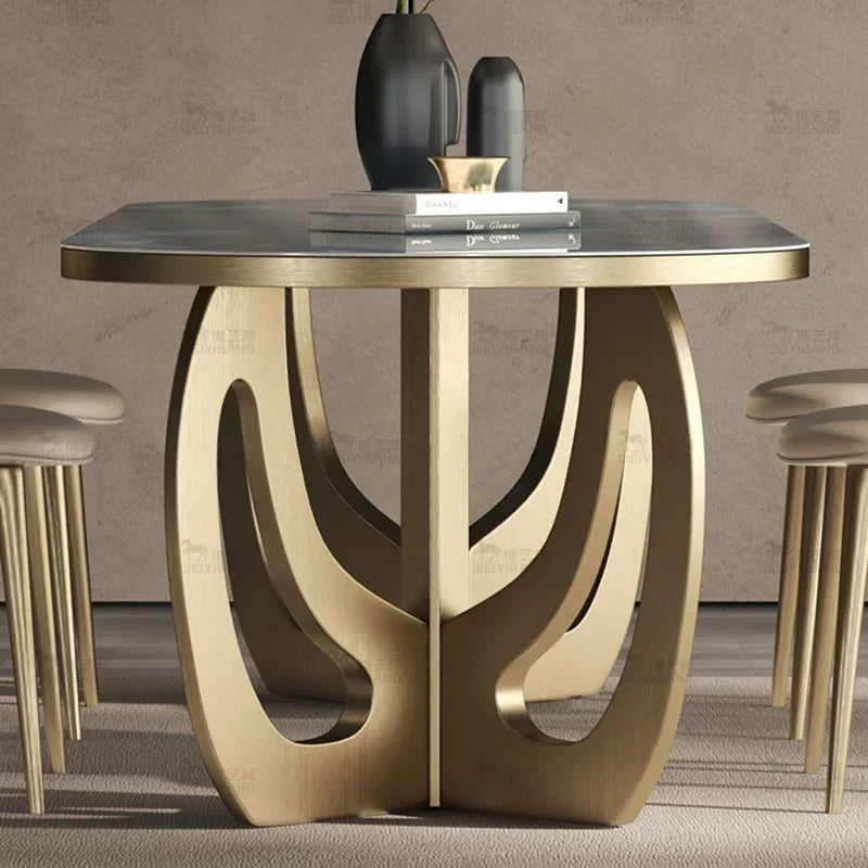 Luxury Marble Dining Table Set