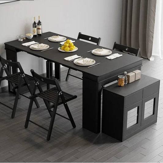 Modern Extendable Dining Table with Storage