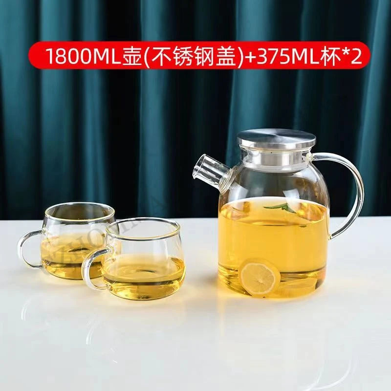 Transparent Borosilicate Glass Pitcher